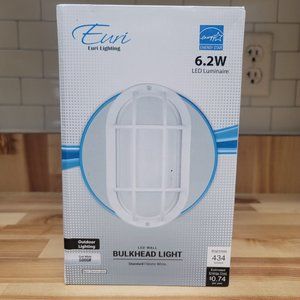 Euri Bulkhead Wall Light LED Cool White Outdoor Non Dimmable Lighting